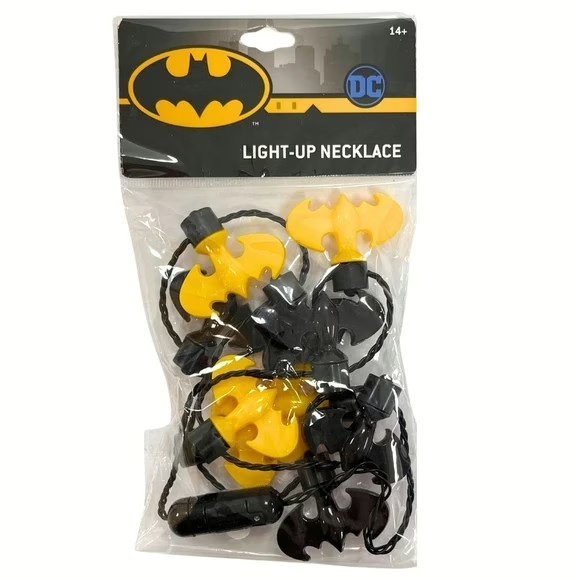 Wholesale Lot Of 2,592 Licensed Batman Light Up Necklaces – Suggested Retail Price $5.00 Each – Your Price Is Only .95 Each