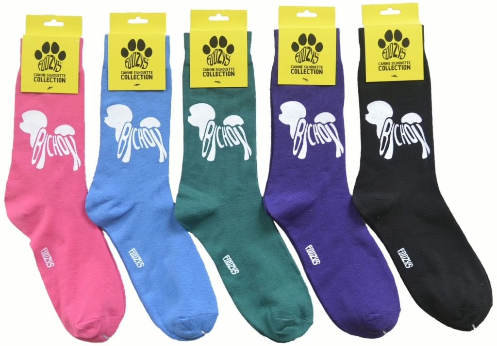 Wholesale Lot Of 1,800 Pairs Of FOOZYS Canine Silhouette Socks For Men And Women – Original Retail Values To $12.00 A Pair – Your Price Is Only .55 Each