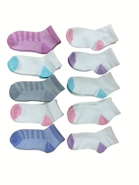 Wholesale Lot Of 180 Packs Of Hanes Toddler Socks – Size 4T-5T – 10 Pairs In A Pack – Your Price Is Only $2.00 Per Pack