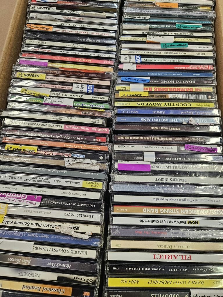 Wholesale Pallet Of 5,880 CDs – Previously Used – Classical, Country, And Romantic Music – Your Price Is Only .15 Each