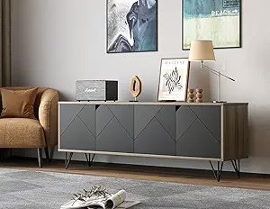 Wholesale Lot Of 203 Mid Century Modern TV Stand Consoles – MSRP $179.99 Each – Only $10 Each