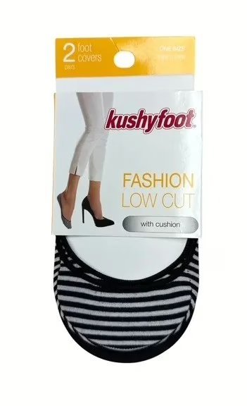 Wholesale Lot Of 1,600 Packs Of Women’s Low Cut Fashion Foot Covers By kushyfoot – Two Foot Covers In A Pack – 52% Cotton / 44% Polyester / 4% Elast – One Size Fits Most – Suggested Retail Price $6.99 Per Pack – Your Price Is Only .39 Per Pack