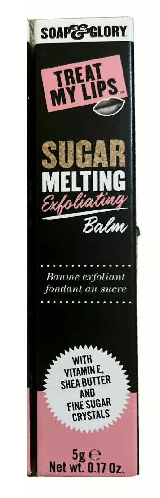 Wholesale Lot of 1,557 Soap & Glory Treat My Lips Sugar Melting Exfoliating Balm, 0.17 oz – Sealed – UPC 5000167289374 – Your Price Only $2.00 Each