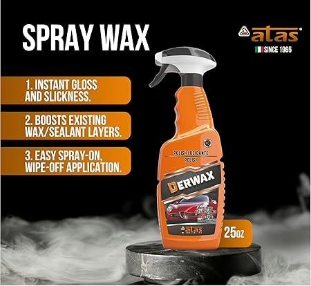 Wholesale Lot of ATAS DERWAX Liquid Car Polish Spray 750ml (24 Units) – Retail Price $18.99 Each – Your Price Only $11.00 Each