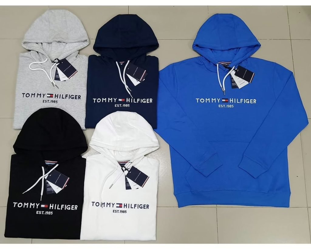 Wholesale Lot of 50 Tommy Hilfiger Hoodies – Mixed Assorted Styles & Sizes – Premium Designer Apparel – Bulk Wholesale – Your Cost $29.70 Each