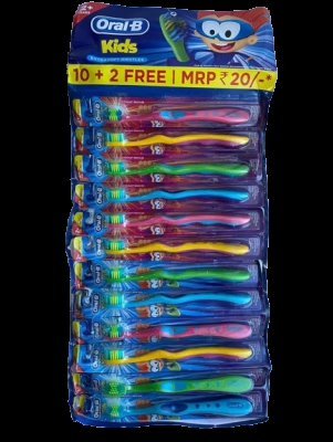 Wholesale Lot Of 15,000 Oral-B 12 Card Kids Toothbrush Packs (Pack Of 12) – UPC 14987176176018 – Each $1.95