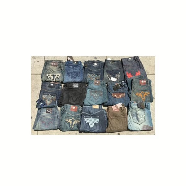 Wholesale Lot of 30 Antik Men’s Denim Jeans – Assorted Styles – Your Price Only $10.50 Each