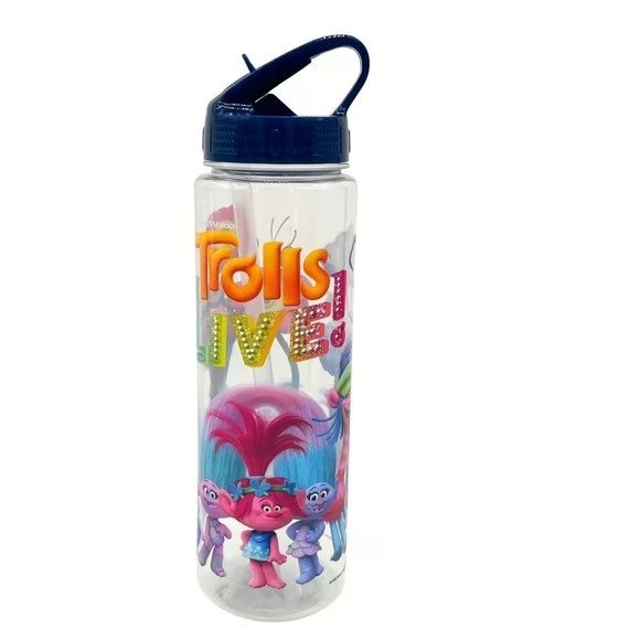 Wholesale Lot Of 1,152 Licensed Trolls Live! 20oz Reusable Plastic Bottles – Your Price Is Only $1.35 Each