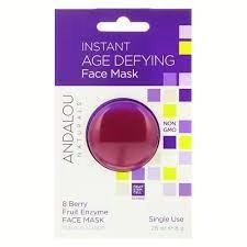 Wholesale Lot of 1,290 Andalou Instant Age Defying Face Mask, BioActive Berry Fruit Enzyme, 0.28 oz/8 g – Sealed – UPC 859975020441 – Your Price Only $3.00 Each