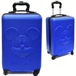 Wholesale Lot Of 42 Mickey Mouse And Minnie Mouse Molded 18″ Hard Sided Suitcases With Spinner Wheels – MSRP $150 Each – Your Price Is Only $44 Each
