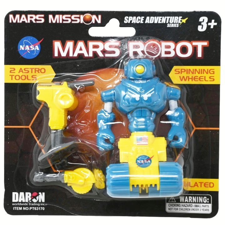 Wholesale Lot Of 2,400 NASA Mars Mission Robots w/ Accessories & Spinning Wheels – UPC: 817346027239 – Your Price Is Only $2.00 Each – Smaller Quantities Available