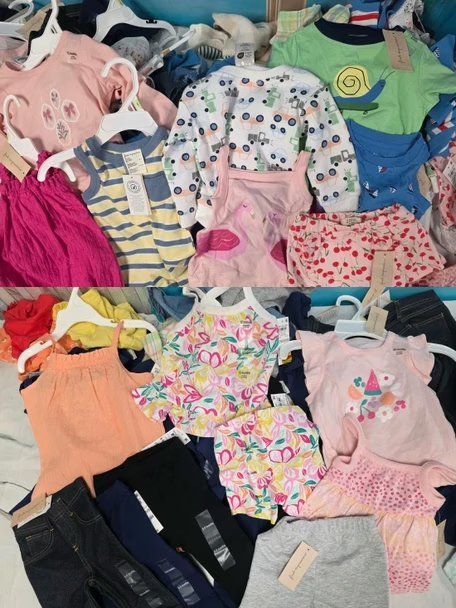 Wholesale Lot Of 114 Pieces Of Brand New Baby Clothing – First Impressions And Little Me – Your Price Is Only $4 Each – Free Shipping