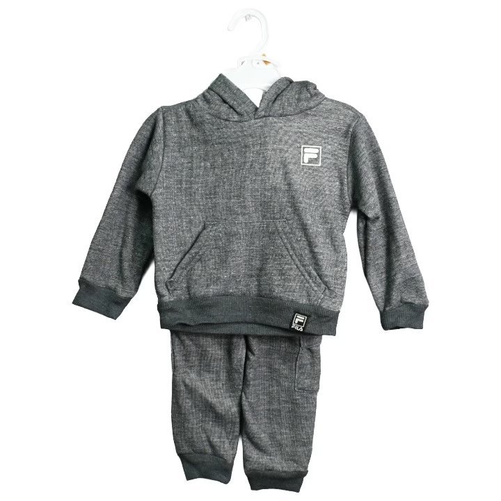 Wholesale Lot Of 2,224 Fila 2pc Toddler Boys Granite Heather Logo Hoodie & Jogger Sets – UPC 888393482463 – Suggested MSRP $19.99 – Price $4.00 Each