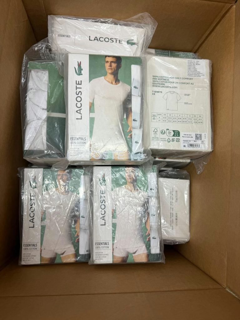 Wholesale Lot Of 1,921 Pieces Of Lacoste Men’s Clothing – Manifest Available – Original Retail Prices To $120 Each – Your Price Is Only $29.15 Each