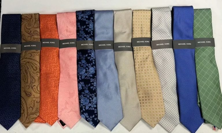 Wholesale Lot Of 440 Brand New Men’s Neckties – 90% Calvin Klein, 10% Michael Kors – Pre Priced To $69.50 Each – Your Price Is Only $4.50 Each – Free Shipping