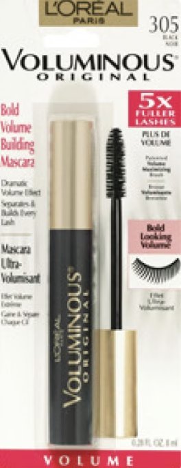 Wholesale Lot Of 2,160 L’Oréal Voluminous Mascara Black – UPC 071249749012 – $4.25 Each