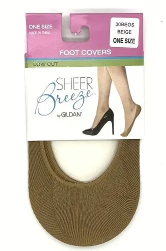 Wholesale Lot Of 900 Packs Of Women’s Gildan Foot Cover Socks – 1 Pair Per Pack – Color Beige – One Size Fits All – Suggested Retail Price $6.99 Per Pack – Your Price Is Only .55 Per Pack