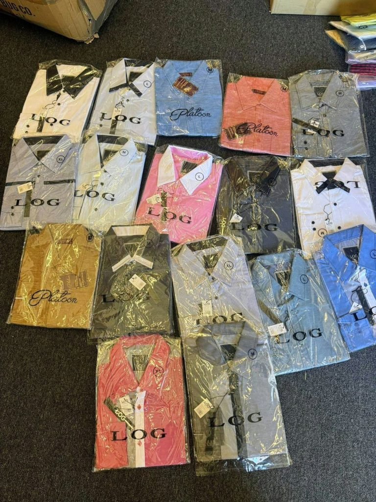 Wholesale Lot Of 3,000 Men’s Fashion Dress Shirts – 95% Long Sleeve, 5% Short Sleeve – Sizes S-XL – Your Price Is Only $2.00 Each