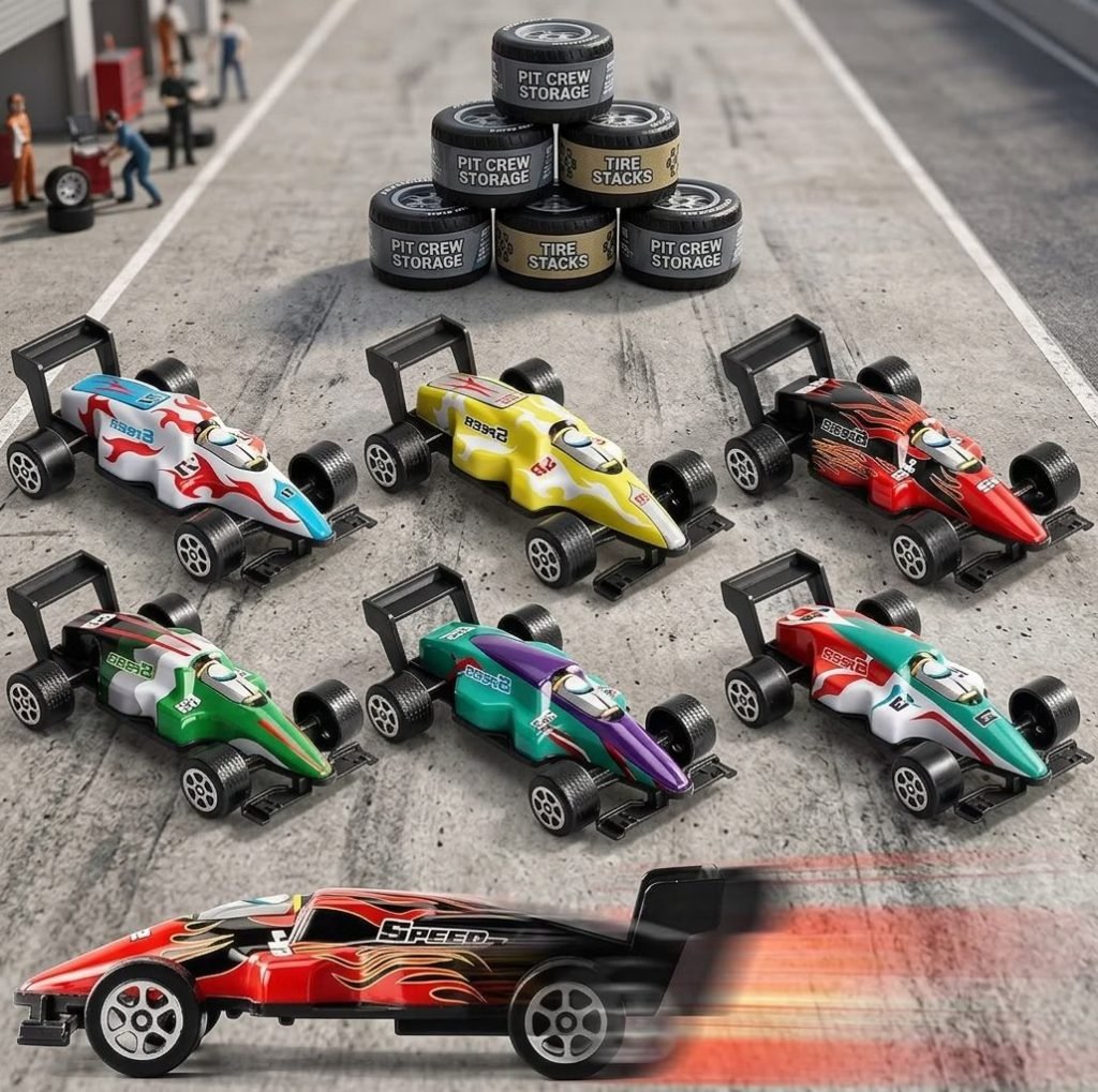 Jenaai 100 Pcs Mini Pull Back Toy Cars Bulk – Racing Cars – Party Favors for Kids