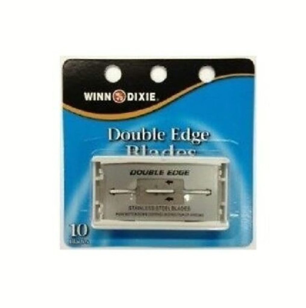 Wholesale Lot Of 56,651 Winn Dixie Double Edge Stainless Steel Blades 10 ct – UPC 021140777782 – Your Price Is Only $0.65 Each