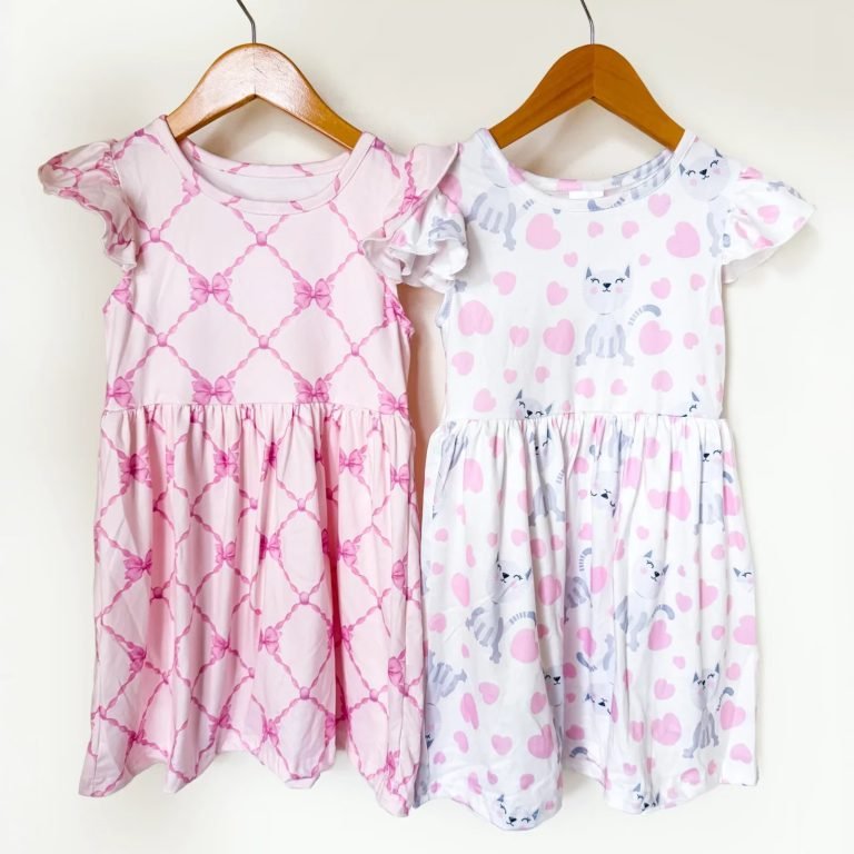 Wholesale Lot of 84 Boutique Girls Dresses – Buttery Soft Fabric – Twirl Style Skirt – Sizes 1-12 – Wholesale Price Only $6 Each – Free Shipping Included