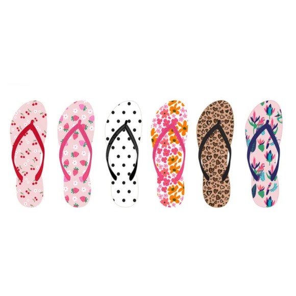 Wholesale Lot Of 1,728 Chatties Flip Flops For Women – Assorted Colors And Sizes – MSRP $8.00 – Your Price Is Only $1.50 Each
