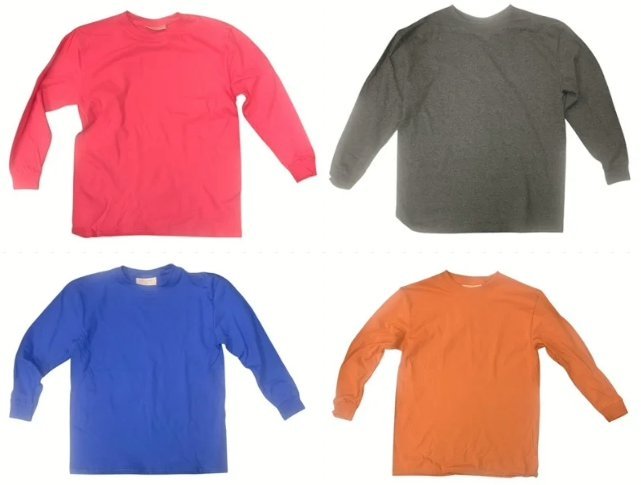 Wholesale Lot Of 1,440 Long Sleeve Boys T-Shirts – Sizes S, M, And L – Four Colors – Your Price Is Only $1.00 Each