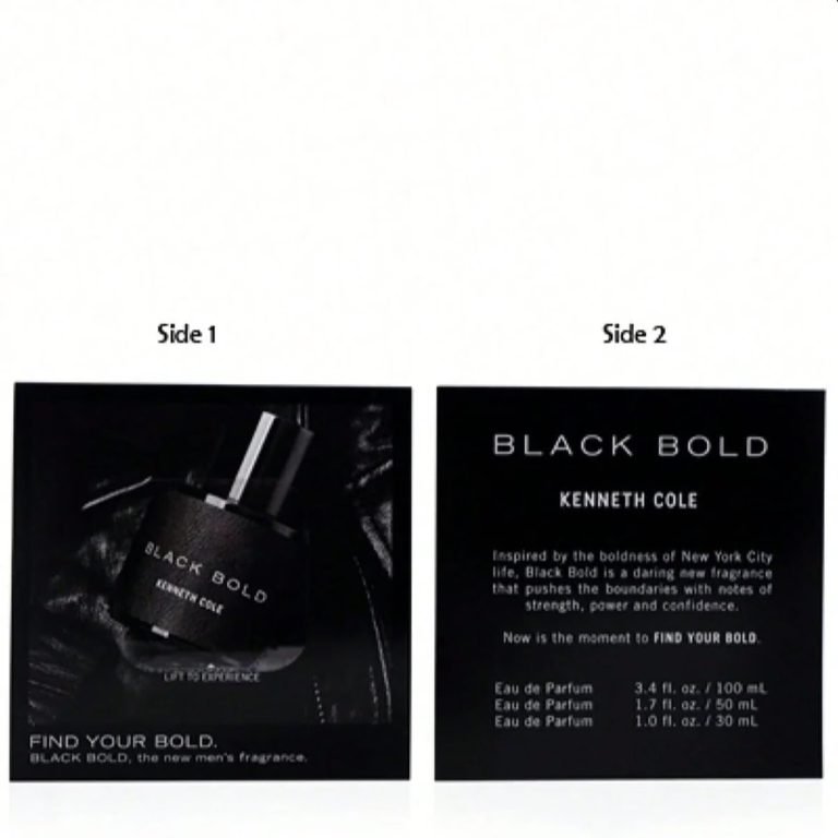 Wholesale Lot Of 7,141 Kenneth Cole Black Bold Scented Cards – UPC 608940571392 – MSRP $3.00 Each – Your Price Is Only $0.25 Each
