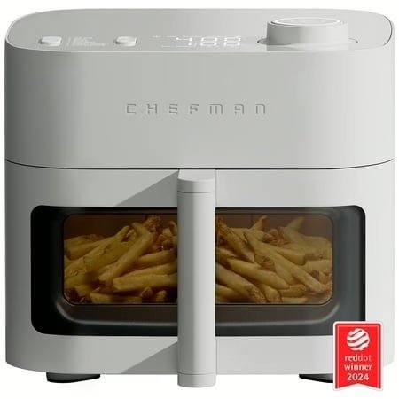 Wholesale Lot Of 500 Chefman 8 Qt. Crispinator Air Fryers W/ Powerful DC Motor & 450°F Max Temp Concrete – MSRP $129.99 Each – Your Price Is Only $60 Each