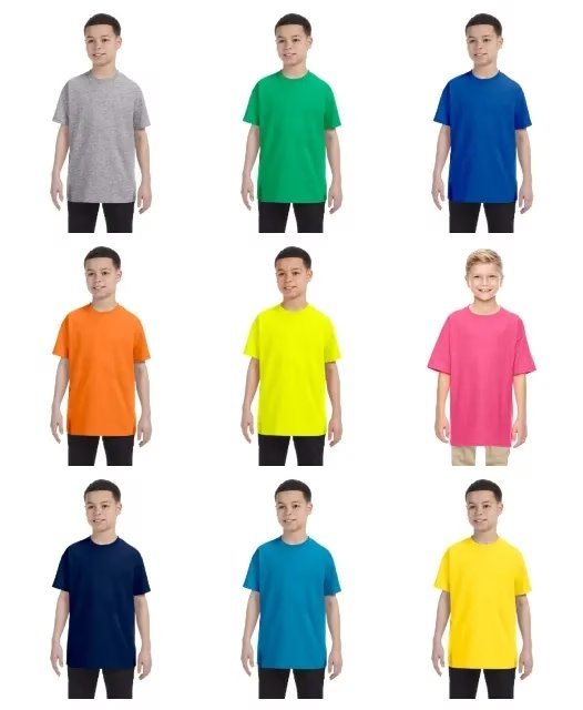 Wholesale Lot Of 72 Gildan Youth Tees Assorted Colors Each $0.95
