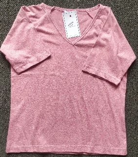 Wholesale Lot Of 1,330 Ladies’ T-Tops Round & V-Neck (Sizes M–XL, Colors: Blue, Red, Green, Gray, Lt. Blue, Brown) – MSRP $24.95 Each – Your Price Is Only $0.65 Each