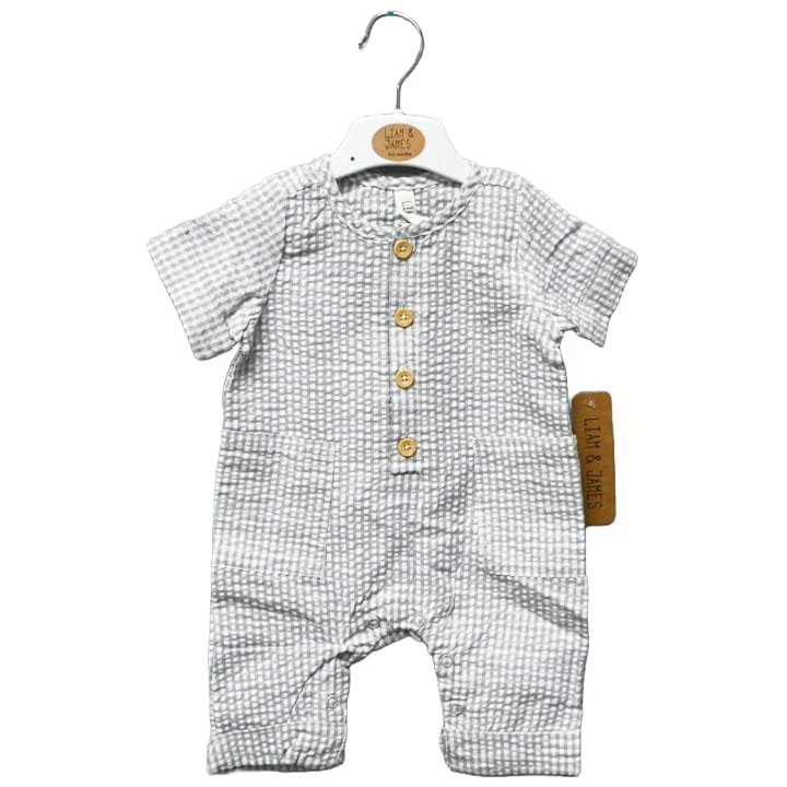 Wholesale Lot Of 960 Liam & James Newborn Coveralls – One Color As Pictured – Your Price Is Only $2.00 Each