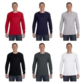 Wholesale Lot Of 48 Famous Maker Men’s Big & Tall Long Sleeve Tees (XL-5XL) Each $1.25