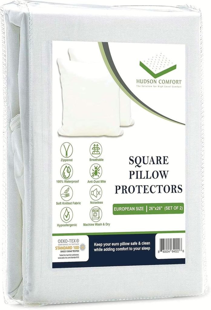 Wholesale Lot of 378 16×16 Square Pillow Protectors – Two-Pack – Your Price Is Only $3.50 Each
