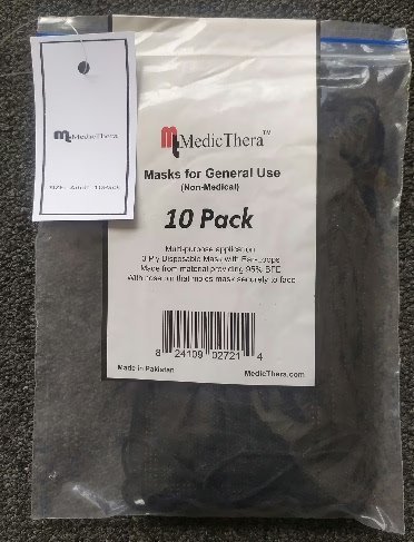 Wholesale Lot Of 11,500 Adult Masks (10 Pack, Colors: Blue/Pink/Black) – MSRP $9.95 Each – Your Price Is Only $0.65 Each