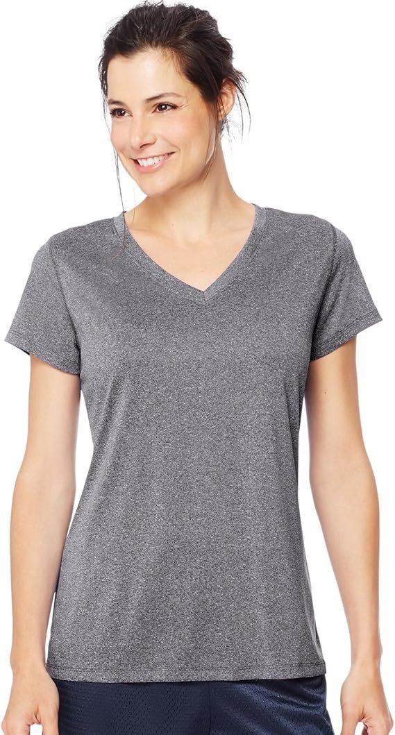 Wholesale Lot Of 22,543 Hanes Women’s V-Neck Tees – Style O9032 – Sizes M-2XL – Assorted Heather Colors – UPC Included – Your Price Is Only $1.75 Each
