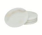 Wholesale Lot of 4-Piece Marble Coaster Set Round White (972 Units – UPC 886466354792) – Retail Price $11.99 Each – Your Price Only $3.00 Each