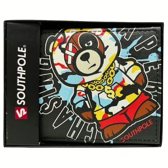 Wholesale Lot Of 1,200 Southpole Men’s Hip Hop Bear Wallets – Suggested Retail Price $19.99 Each – Your Price Is Only $1.75 Each