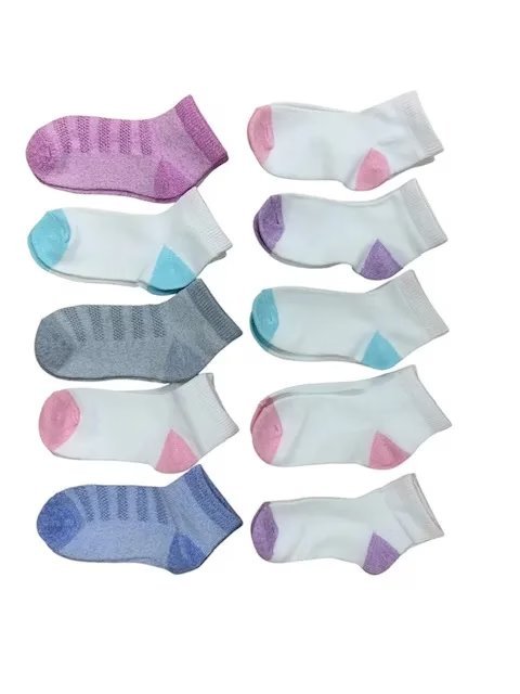 Wholesale Lot Of 18 Hanes Infant/Toddler Socks 10-Pair Packs Each $1.90