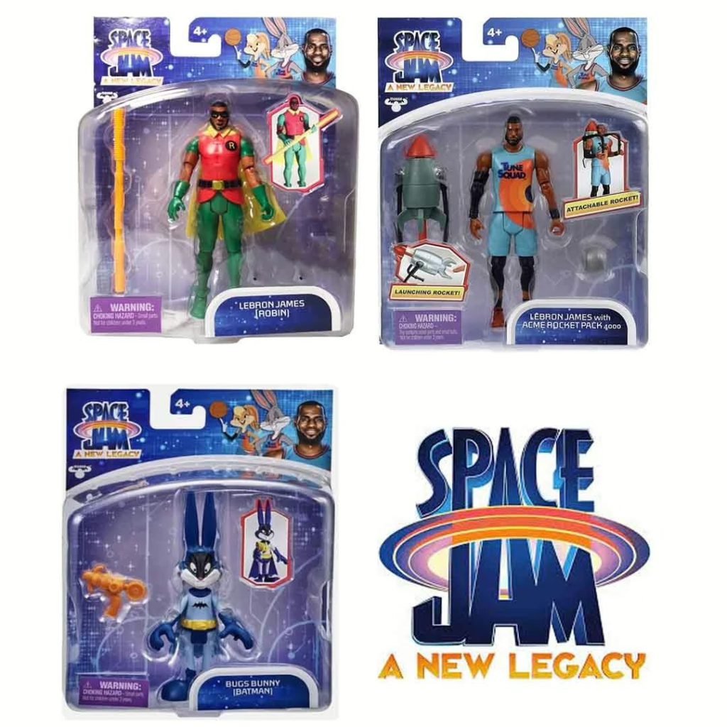 Wholesale Lot of 1,151 Space Jam: A New Legacy Action Figures – Assorted Bugs Bunny (Batman) & LeBron James (Robin) – Collectible Movie Figures – Your Price Is Only $4.00 Each – Take All – FOB TN