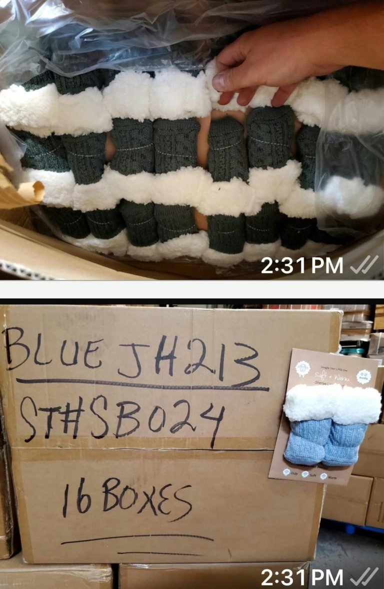 Wholesale Lot Of 11,380 Pairs Of Sherpa Lined Baby Booties By Soft + Warm – Your Price Is Only .89 Each Pair