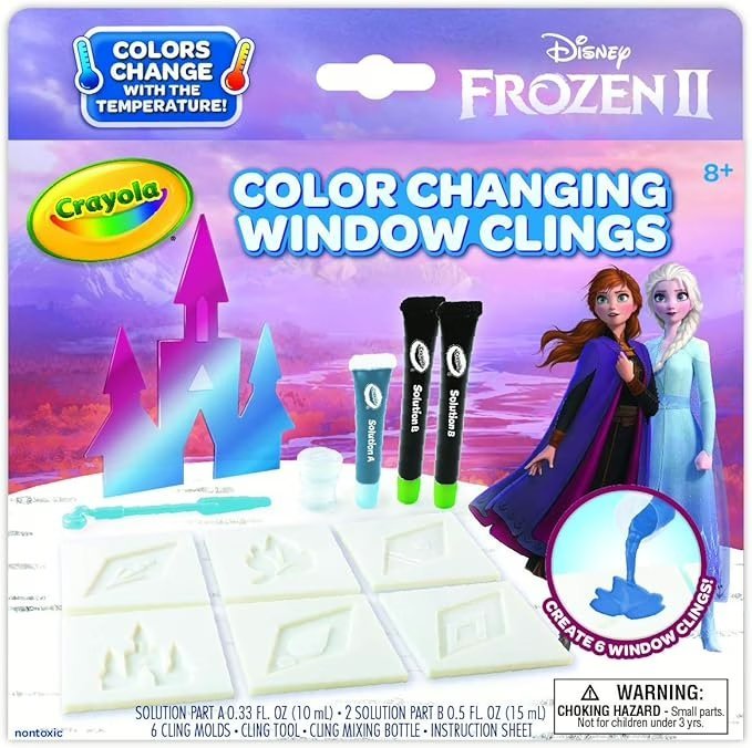 Wholesale Lot Of 216 Crayola Frozen 2 Window Clings Sets – MSRP $9.99 Each – Your Price Is Only $2.75 Each – Free Shipping