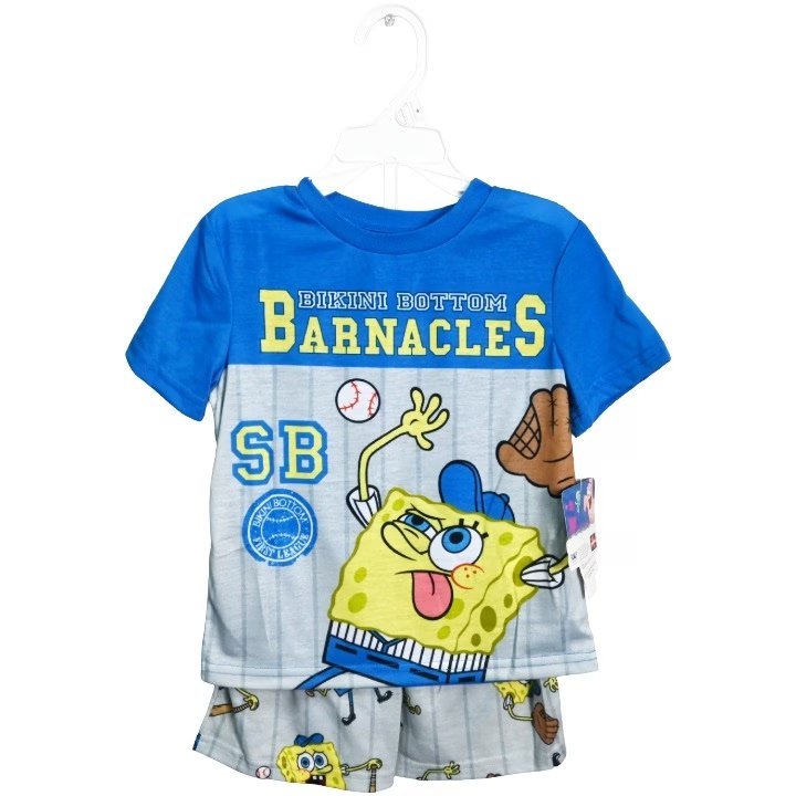 Wholesale Lot Of 894 SpongeBob Sponge League Boys 2pc Pajama Set Sleepwear – UPC 196027798133 – MSRP $19.99 – Price $2.00 Each