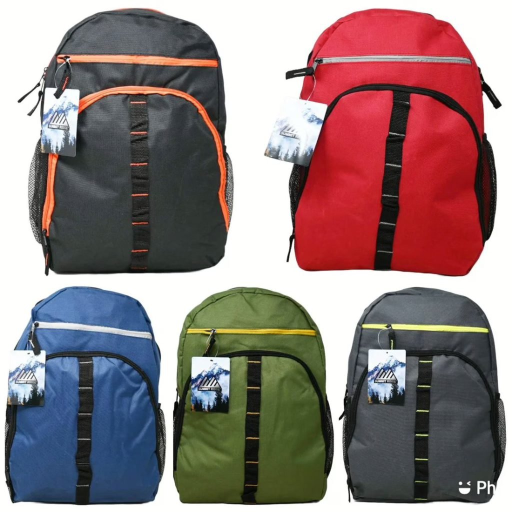 Wholesale Lot Of 1,477 Boys 17″ Backpacks Assorted Colors – UPC: 89305525388 – Your Price Is Only $10.00 Each – Smaller Quantities Available