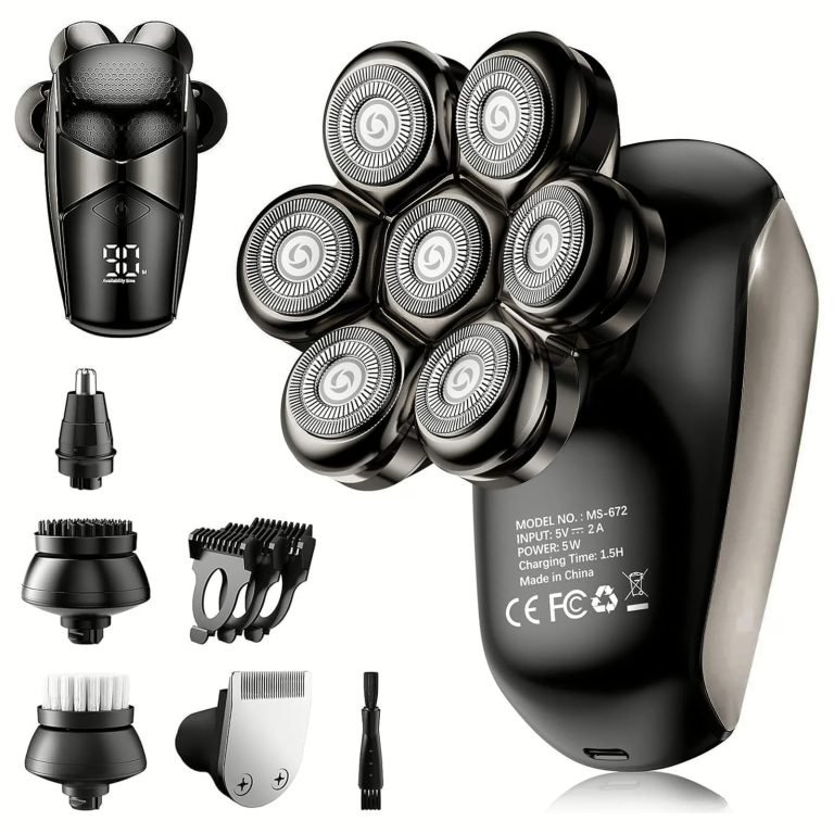 Wholesale Lot Of 1,200 5-in-1 Electric Razor for Bald Men – IPX7 Waterproof Grooming Kits – Suggested Retail Price $50 Each – Your Price Is Only $8 Each
