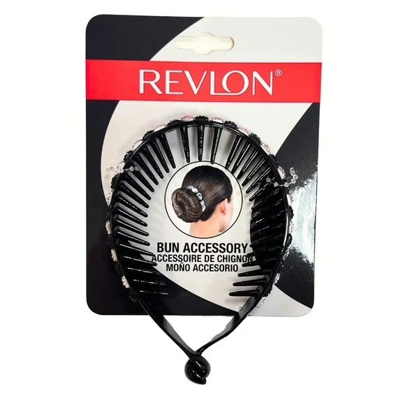 Wholesale Lot Of 1,246 Revlon Couture Bun Accessories With Rhinestones – Your Price Is Only .69 Each