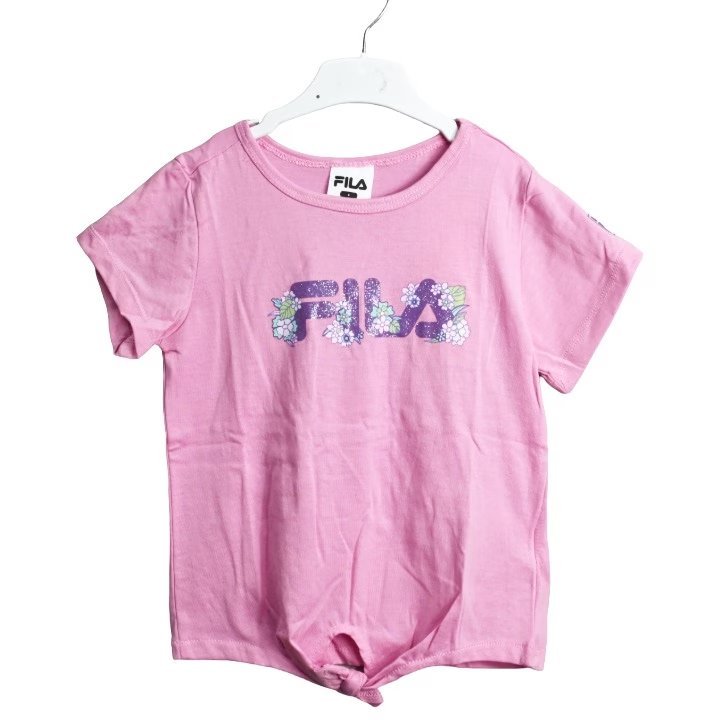 Wholesale Lot Of 1,444 Fila Girls Lilac Glitter Flower Logo Tees – UPC 888393494527 – MSRP $10.00 – Price $2.00 Each