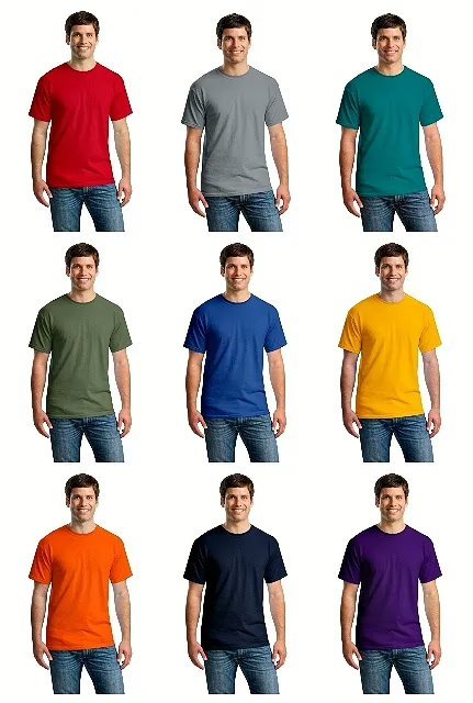 Wholesale Lot Of 72 Gildan Color T-Shirts – Slightly Irregular – Assorted Colors – Sizes S-3XL – Your Price Is Only $1.5 Each