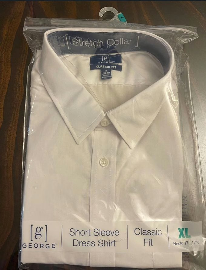 Wholesale Lot Of 100,000 George Men’s Dress Shirts – Sizes S-3XL – Many Of The Dress Shirts Include Neckties – Short And Long Sleeve – Your Price Is Only $1.40 Each