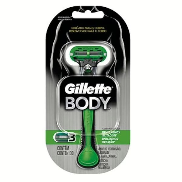 Wholesale Lot Of 3,292 Gillette Body Razor + 1 Refill Blade Cartridge – UPC 7702018348077 – Your Price Is Only $2.50 Each